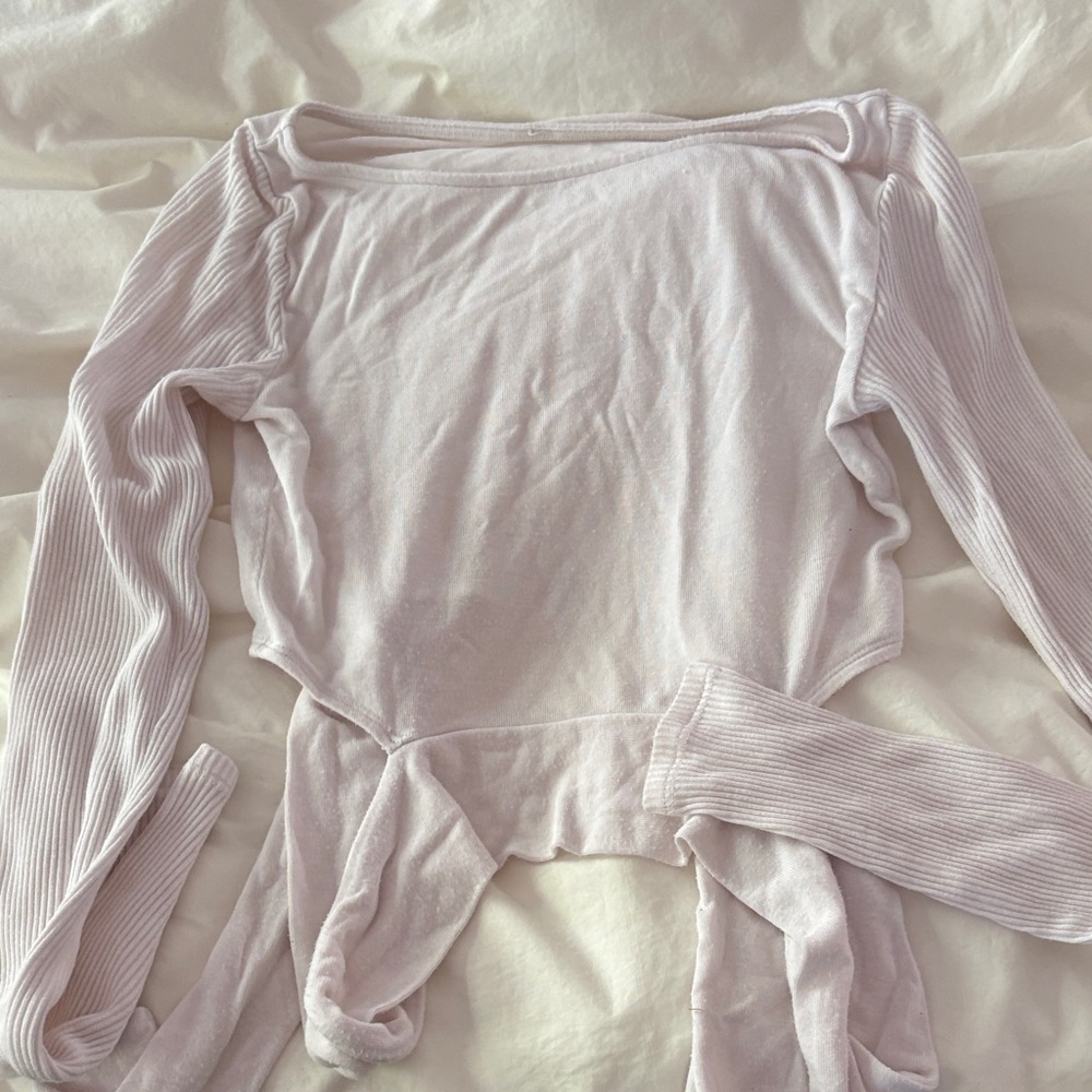 Workout wrap shirt